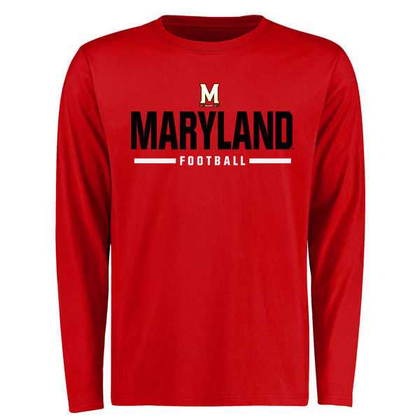 Maryland Terrapins Custom Sport Wordmark Long Sleeve WEM T-Shirt - Red,We sell and wholesale Maryland Terrapins Custom Sport Wordmark Long Sleeve WEM T-Shirt - Red on line form chian!